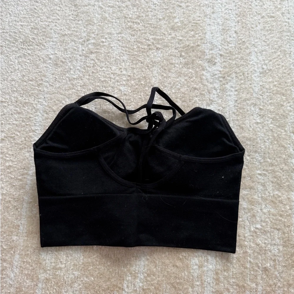 Women's Black Strappy Bralette